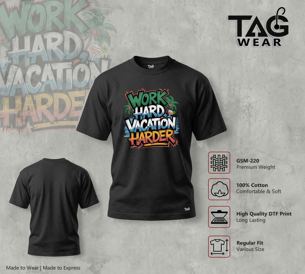 Work Hard Vacation Harder - Image 1